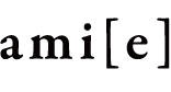 ami[e]のロゴ